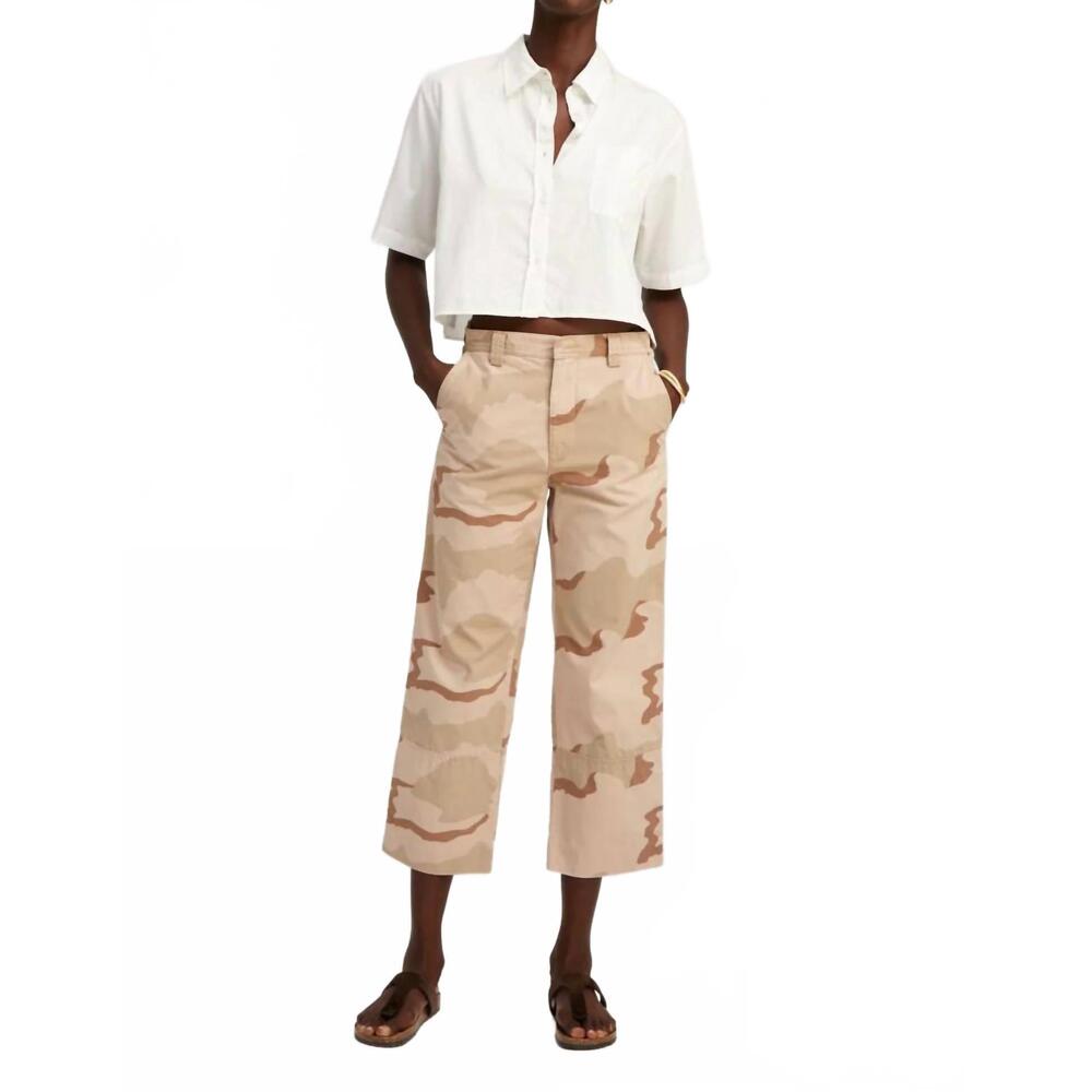 NEW SPRWMN slash pocket trouser in dusty pink camo